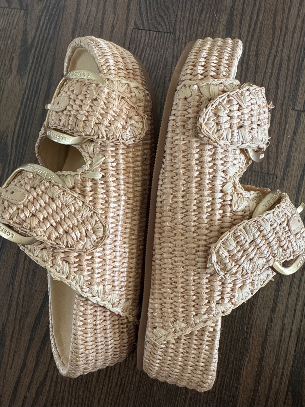 Loeffler Randall Theo 40MM Cotton-Blend Platform Sandals 6.5 - Picture 12 of 15